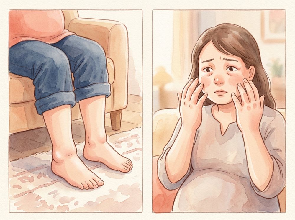 Edema normal vs alarma
