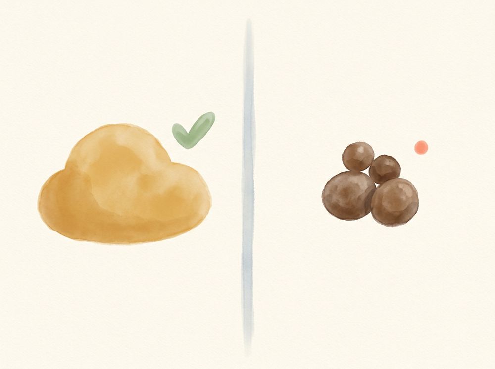 Consistencia vs frecuencia