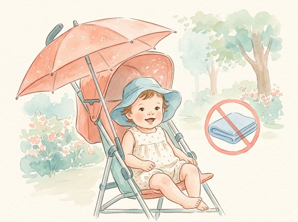 Verano carrito sombra