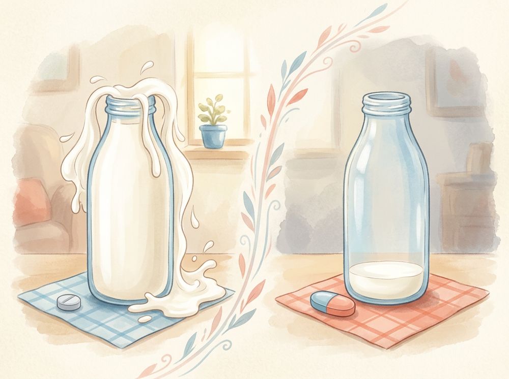Minipildora vs combinada leche