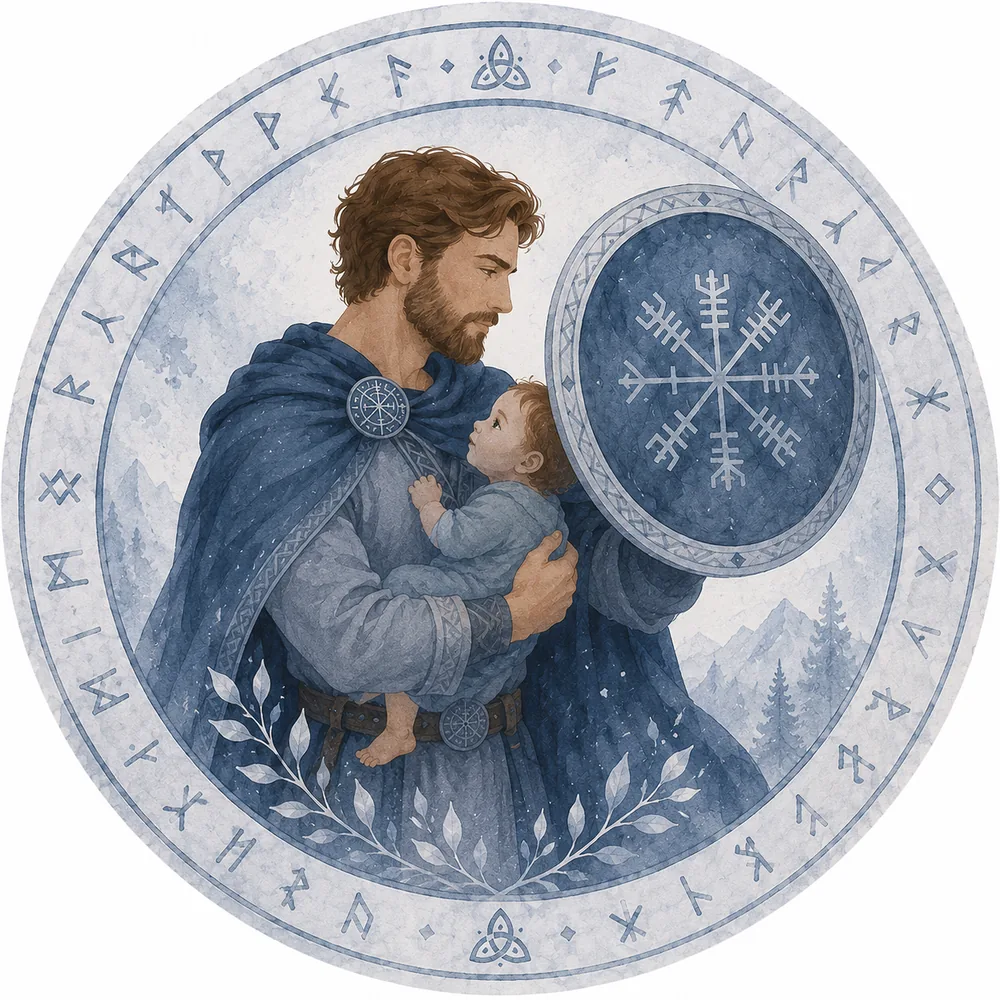 Tyr — padre sosteniendo a su bebé